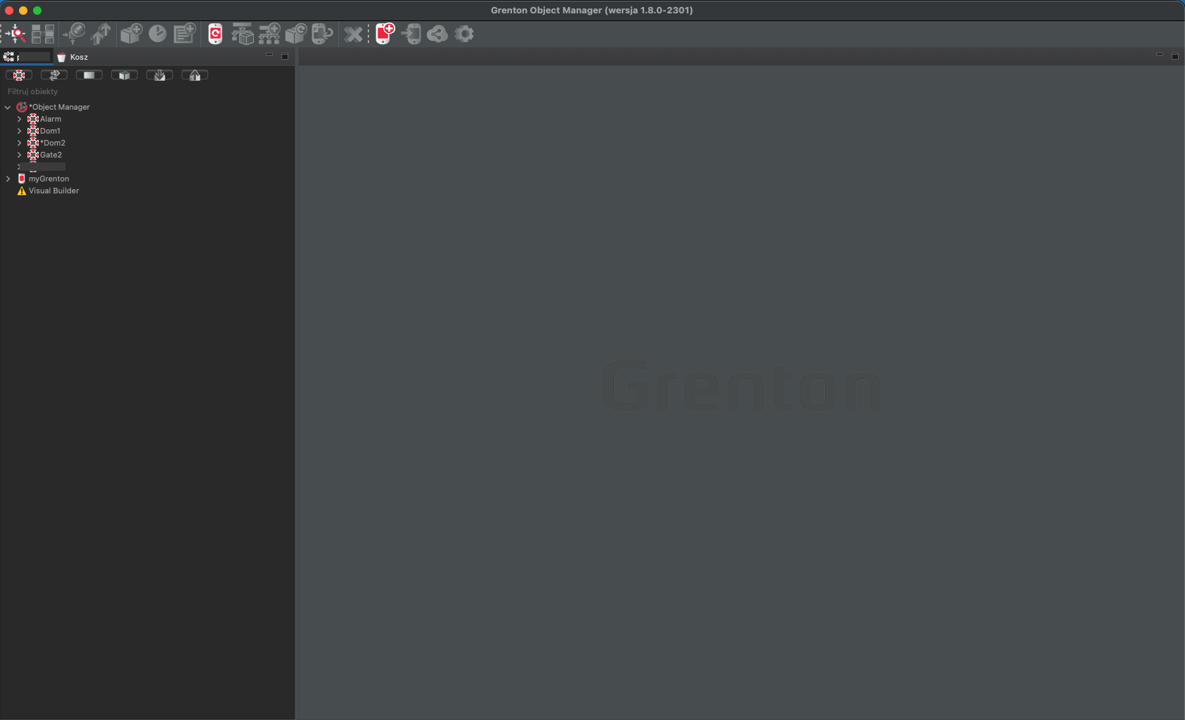 Projekt w Object Managerze
